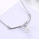 Cute Sterling Silver Pendant Necklaces NJEW-BB29103-1