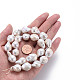 Natural Baroque Pearl Keshi Pearl Beads Strands PEAR-S019-05B-6