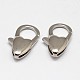 Heart 304 Stainless Steel Lobster Claw Clasps STAS-D069-03-1