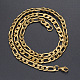 Мужские ожерелья-цепочки Фигаро из нержавеющей стали 304 NJEW-T012-02-56-G-2