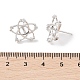 925 серебряная застежка для сережек с микропаве из кубического циркония. STER-B003-23P-3