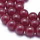 Fili di perline naturali di corindone rosso / rubino G-D0013-54-3