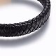Leather Braided Cord Bracelets BJEW-E345-13B-G-2