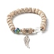 Ensembles de bracelets extensibles de perles bodhi rondes BJEW-JB07346-5