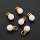 Colgantes de perlas de imitación de plástico abs KK-N242-020-1