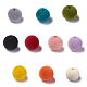 Flocky Acrylic Beads X-OACR-L011-A-M-1