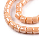 Chapelets de perles en verre opaque GLAA-N047-09-D02-3