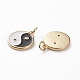Подвески из латуни с микропейвом X-KK-C100-08G-3