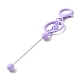 Schlüsselanhänger aus sprühlackierter Legierung mit Perlen für die Schmuckherstellung KEYC-A011-02-4