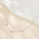 Collane con pendente in argento sterling placcato rodio XJ6705-2-2