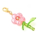Цветочные акриловые подвесные украшения HJEW-JM04160-4