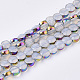 Electroplate Glass Beads Strands X-EGLA-S187-02K-1