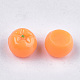 秋のテーマ樹脂デコデンカボション  柿  ダークオレンジ  9x6.5~7mm CRES-S304-098-2