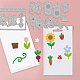 GLOBLELAND 4Pcs 3D Gardens Cutting Dies Metal Vegetables Sunflower Die Cuts Embossing Stencils Template for Paper Card Making Decoration DIY Scrapbooking Album Craft Decor DIY-WH0309-737-3