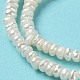 Fili di perle di perle d'acqua dolce coltivate naturali PEAR-J007-32-4