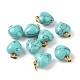 Synthetic Turquoise Pendants G-I311-A33-G-3