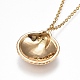 304 Stainless Steel Pendant Necklaces NJEW-I108-02G-3