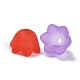 Mixed Transparent Frosted Acrylic Tulip Flower Bead Caps X-FACR-R017-M-3