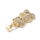 Латунные микро проложить кубического циркония подвески KK-M240-09F-4