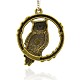 Vintage Antique Bronze Tibetan Style Alloy Owl Pendants for Halloween Necklaces PALLOY-J154-87AB-NF-2