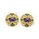 Perlas de esmalte de aleación de estilo chino ENAM-E329-32A-G-4