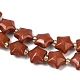 Натуральные красные яшмы бусы пряди G-Z080-A18-10mm-4