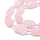 Chapelets de perles en quartz rose naturel G-F715-059-3