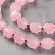 Chapelets de perles en quartz rose naturel G-S362-095C-3