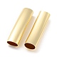 真鍮チューブビーズ  長持ちメッキ  鉛フリー＆カドミウムフリー  コラム  ゴールドカラー  30x7x5.5mm  穴：4x6.5mm KK-H452-36G-2