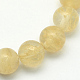 Perles café pastèque en verre de pierre brins G-S142-4mm-1