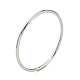 304 bracelet jonc simple uni en acier inoxydable pour femme BJEW-F461-01D-P-1