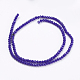 Opachi colore solido fili di perle di vetro X-GLAA-F076-A05-2
