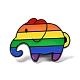 Эмалированная булавка с изображением слона Rainbow Pride JEWB-F016-28EB-1