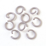 Anillos de salto de hierro, anillos del salto abiertos, gris claro, 17 calibre, 8~8.5x1.2mm, diámetro interior: 5~6 mm