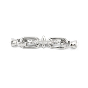 Латунные микро проложить кубического циркония раз за застежками KK-U059-07P