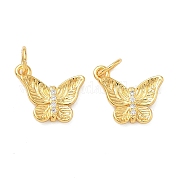 Латунные микро проложить кубического циркония подвески KK-H532-15G