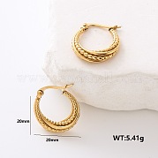 Серьги-кольца из нержавеющей стали TE0534-5