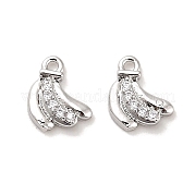 Латунные микропаве прозрачные кубические циркониевые подвески KK-C054-12P