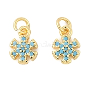 Латунные микро проложить кубического циркония подвески KK-U056-12G