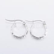 Серьги-кольца из нержавеющей стали 304 EJEW-H327-08