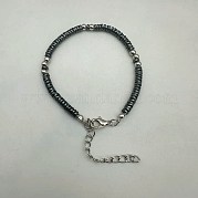 Элегантные браслеты из синтетических немагнитных гематитовых бусин ZL0377-6