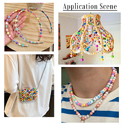 100г 357 шт непрозрачные акриловые бусины&nbsp;OACR-TA0004-15