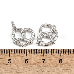 Латунные микро проложить кубического циркония подвески KK-A269-54P