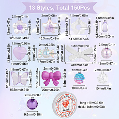 Fai da te carino kit per la creazione di braccialetti elasticizzati con perline&nbsp;DIY-SC0020-60B
