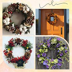 2 шт. круглые железные рамки для венков&nbsp;AJEW-SP0002-94