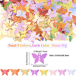 80г 8-х цветные подвески из ПВХ-пластика&nbsp;KY-SC0002-43