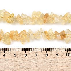 Stränge aus erhitzten natürlichen Citrinperlen&nbsp;G-P622-A05-02