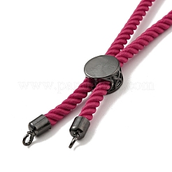 Bracelets coulissants en corde milan torsadée à moitié finis&nbsp;FIND-G032-01B-11