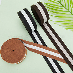 15 ярд 3-цветной плоской поликоттоновой ленты в этническом стиле в полоску&nbsp;OCOR-WR0001-18