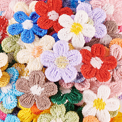 80 шт. 16 стиля цветочная компьютерная вышивка ткань нашивки на термоклей&nbsp;PATC-TA0001-14